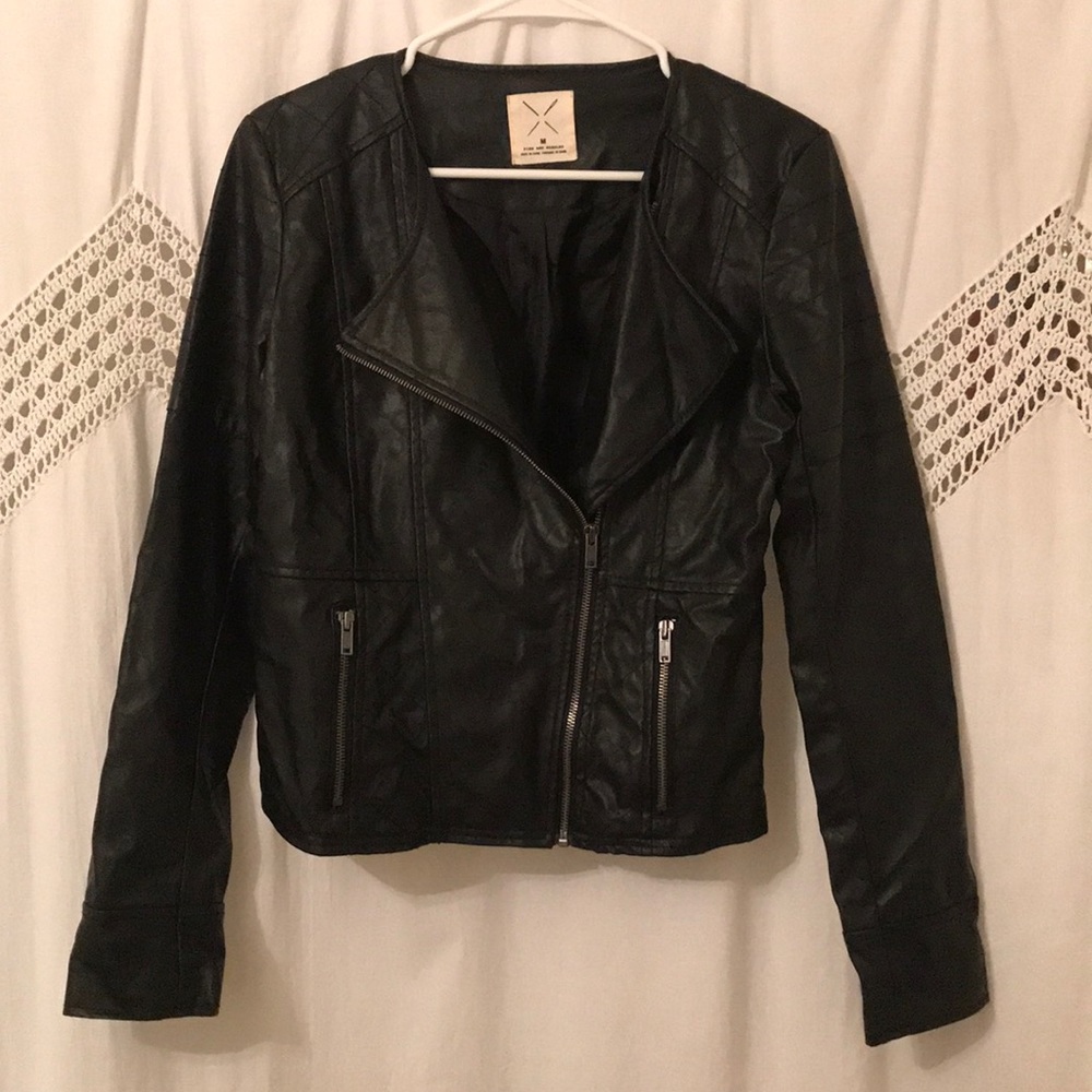 Pins and Needles faux leather jacket